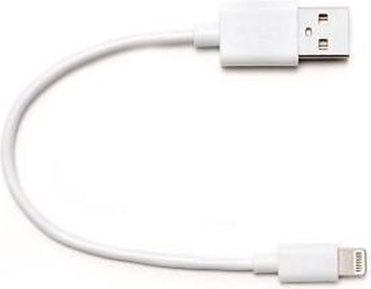 Lightning kabel kort 20 cm wit voor iPhone iPad iPod | bol.com