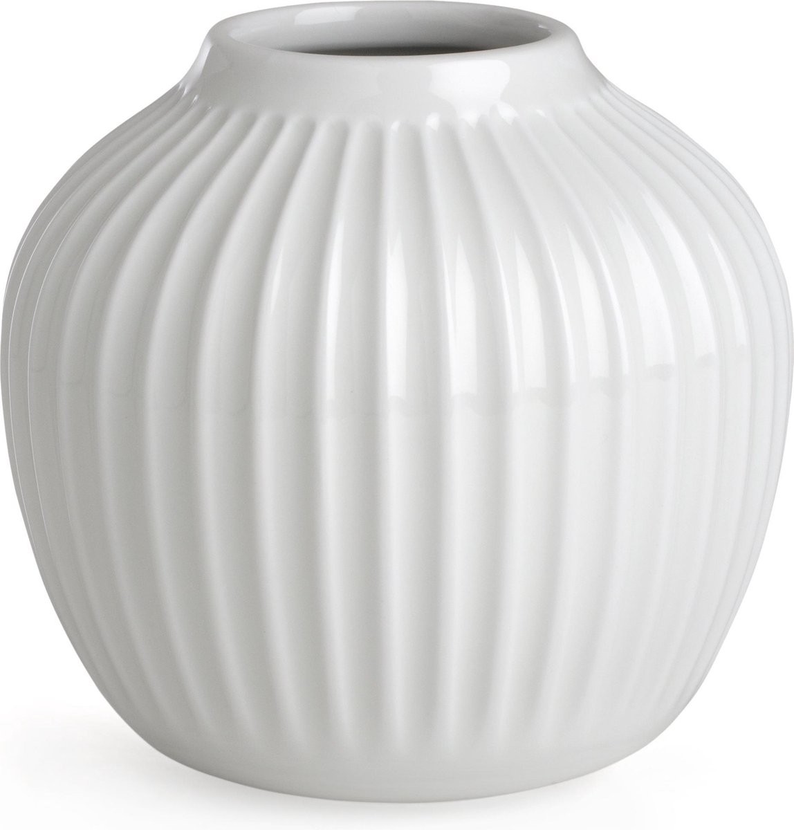Kähler Design Hammershøi Vaas - Ø 13,5 cm - Hoogte 12,5 cm - Wit
