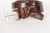 4 CM PYTHON RIEM 0012-4 BRUIN GLANS MAAT 85