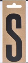 Bootnaam sticker letter S zwart 10 cm