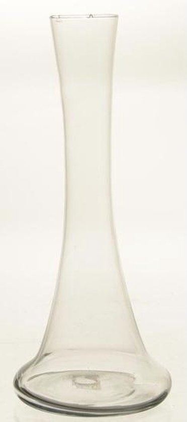 Smalle bloemenvaas glas 35 cm | bol.com