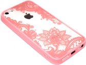 Mandala bloemen hoesje roze Geschikt voor iPhone 5 / 5S / SE