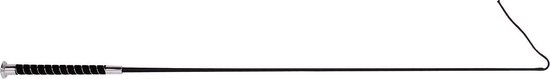 Kerbl Dressuurzweep – 110 Cm – Met Antislip Handgreep & Goud/Zilver Applicaties – Glasvezel Met Nylon Ommanteling