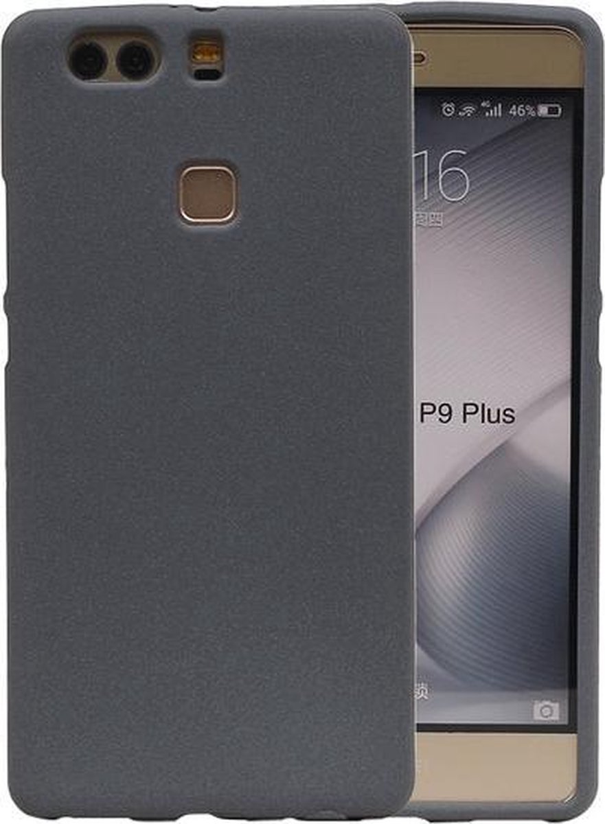 Grijs Zand TPU back case cover hoesje voor Huawei P9 Plus