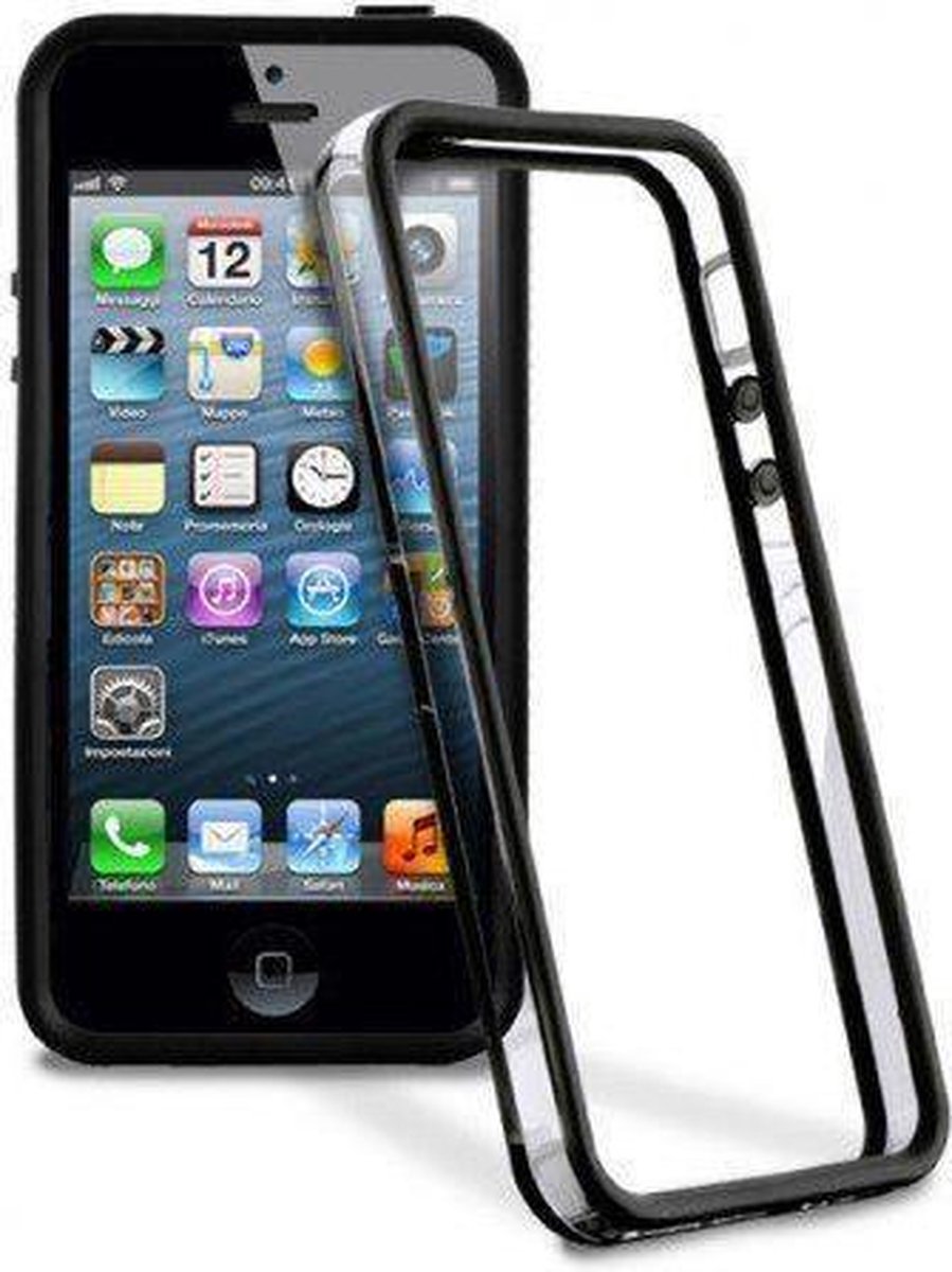 Tomaat omdraaien Ooit Transparant Bumper Frame Case hoesje iPhone 5 5S | bol.com