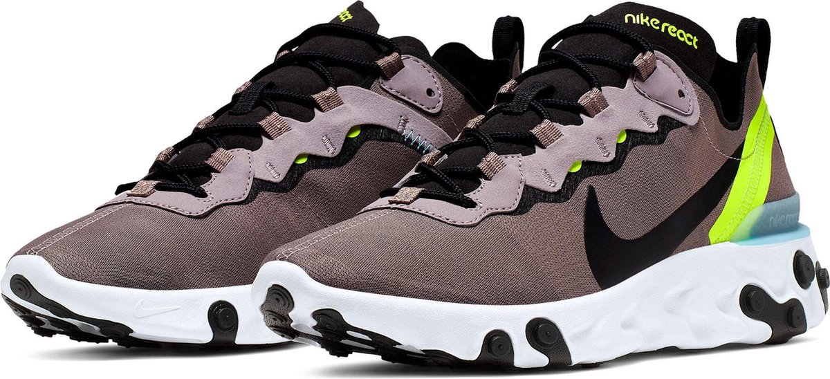 Nike React Element 55 Sneakers Maat 46 Mannen paars bruin zwart blauw groen bol