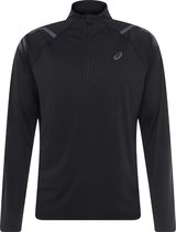 Asics Icon Half-Zip LS Top Heren - Zwart - maat XL