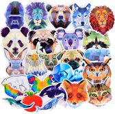 Sticker set voor laptop of andere voorwerpen - Stickerset van 35 stuks - Geometrische dieren