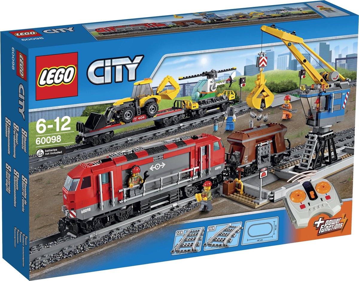 Ongeschikt Aanbod Schildknaap LEGO City Zware Goederen Vrachttrein - 60098 | bol.com