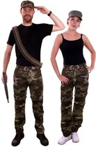 Leger & Oorlog Kostuum | Camouflage Broek Oerwoud Commando | Maat 40-50 | Carnaval kostuum | Verkleedkleding