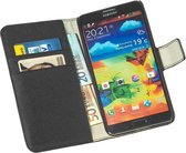 LELYCASE Bookcase Flip Wallet Hoesje Samsung Galaxy Note 3 N9000 Zwart