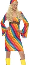 Regenboog Hippie kostuum | Seventies verkleedkleding maat XL (48-50)