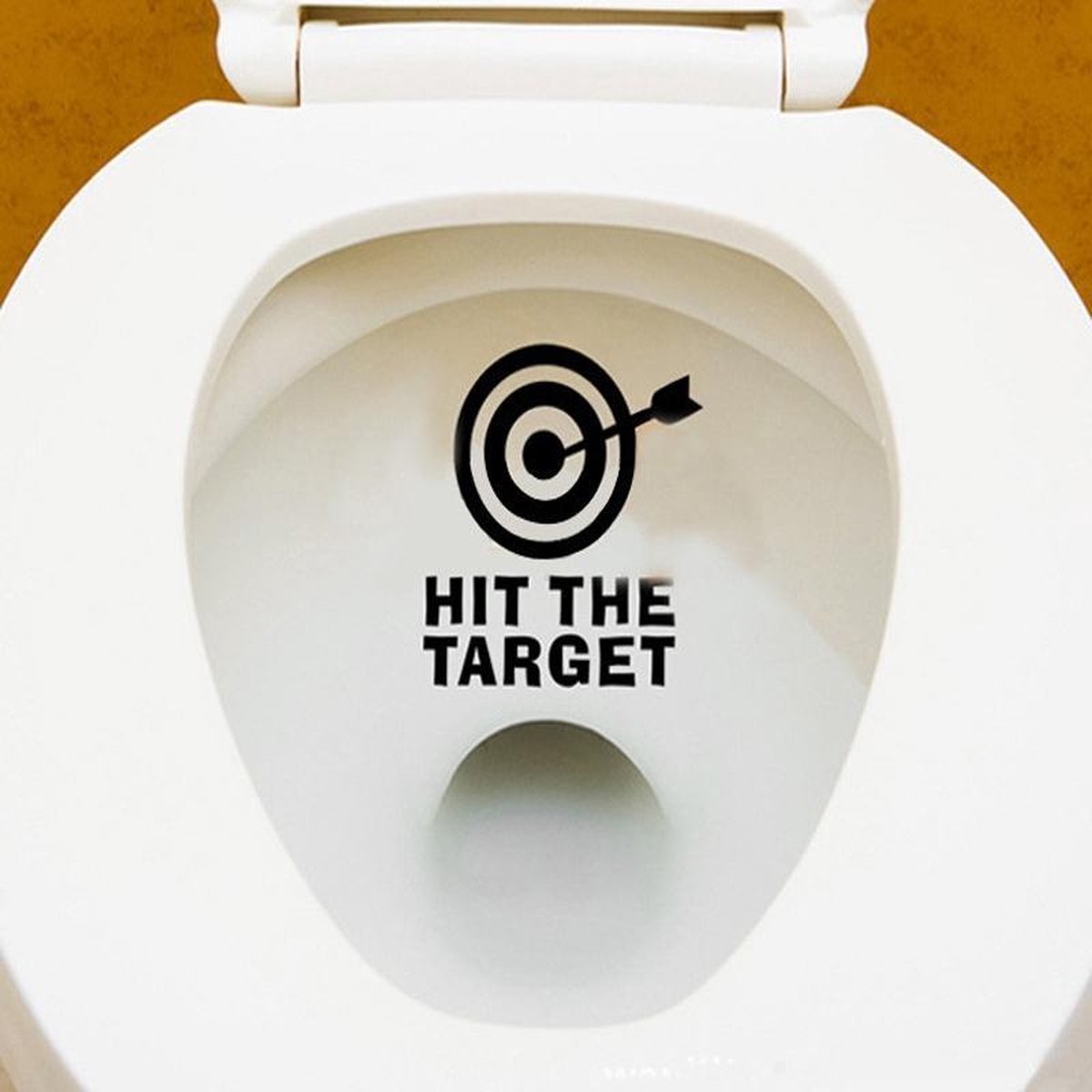 Oeps Geladen Pakistan Toiletpot sticker Hit the target - WC sticker- WC pot sticker - Raak je  doel - Hit the... | bol.com