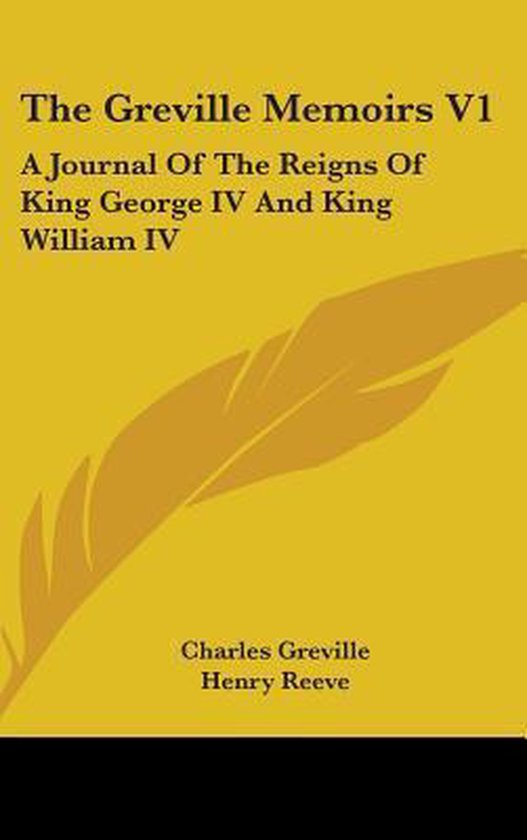 The Greville Memoirs V1 - cover