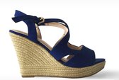 Sandalen op Sleehak - Esperanza - Dames - Maat 36 - YD-HY-607 BLUE