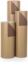 Cadeaupapier Goud-Koffie - Rol 30cm - 200m - 70gr | Winkelrol / Apparaatrol / Toonbankrol / Geschenkpapier / Kadopapier / Inpakpapier