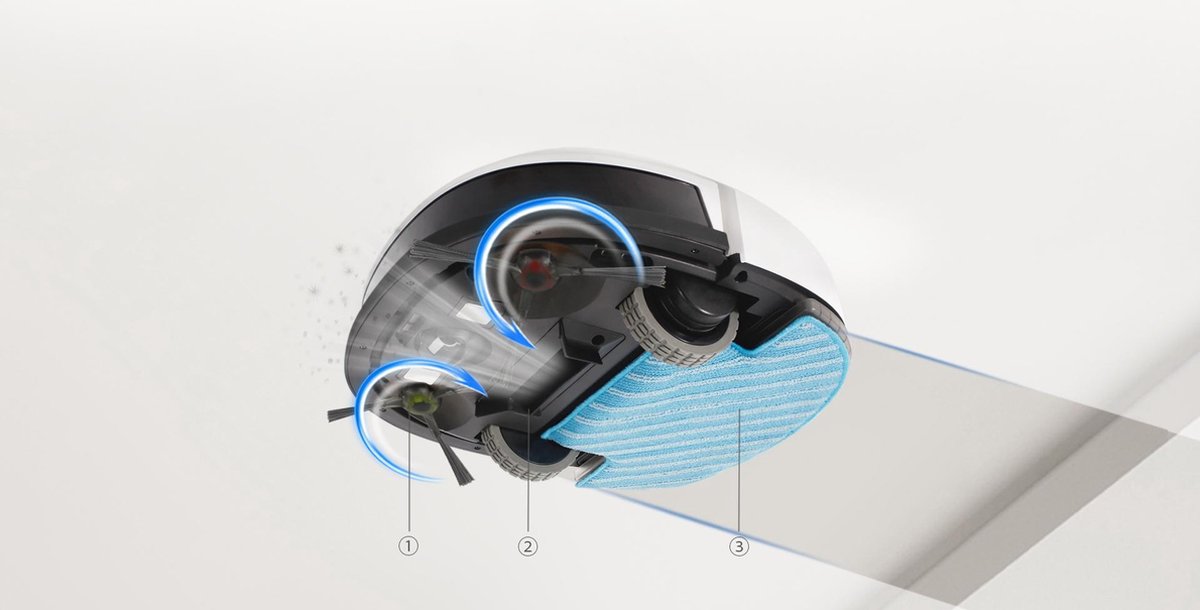 Ecovacs DEEBOT Mini robotstofzuiger Stofzak Muntkleur, Wit 0,3 l | bol.com