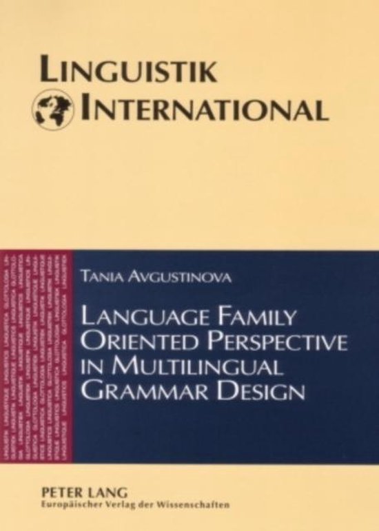 Language Family Oriented Perspective in Multilingual Grammar ... - cover