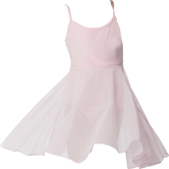 dwaas rijk Reflectie Papillon Spaghetti Strap Leotard Dress Balletpak - Maat 116 - Meisjes -  roze | bol.com