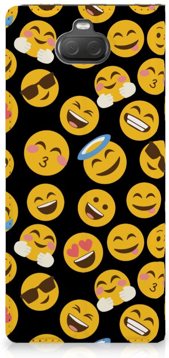 Sony Xperia 10 Plus Hoesje met Magneet Emoji