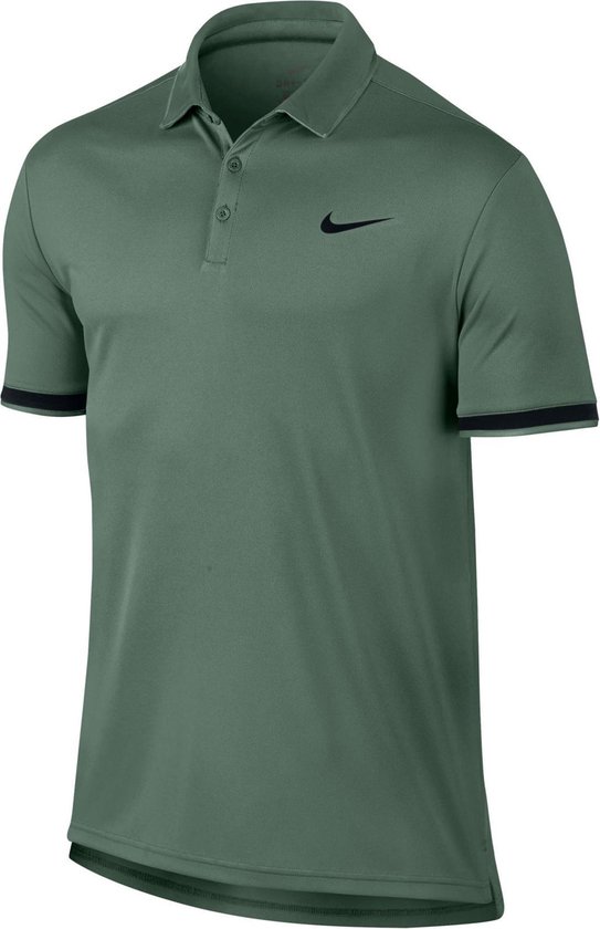 Nike Court Dry Tennis Sportpolo - Maat XXL - Mannen - grijs/groen | bol.com