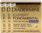 Diadermine Nachtcrème Expert Fondamental - 3 x 50 ml