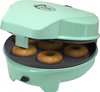 foto van Bestron 3-in-1 cakemaker in retro-design, met 3 verwisselbare bakplaten: donut-, cupcake- en cakepopmaker, met indicatielampje & antiaanbaklaag, 700 watt, kleur: mint