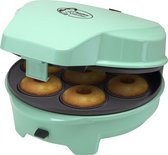 Bestron 3-in-1 cakemaker in retro-design, met 3 verwisselbare bakplaten: donut-, cupcake- en cakepopmaker, met indicatielampje & antiaanbaklaag, 700 watt, kleur: mint