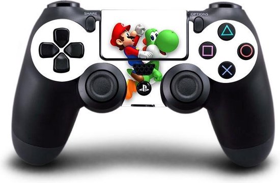Marxistisch vitaliteit Het spijt me Mario & Yoshi - PS4 controller Yoshi skin - PlayStation 4 sticker | bol.com