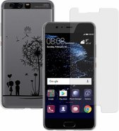 MP Case glasfolie tempered screen protector gehard glas voor Huawei P10 Plus + Gratis Love design TPU case hoesje voor Huawei P10 Plus