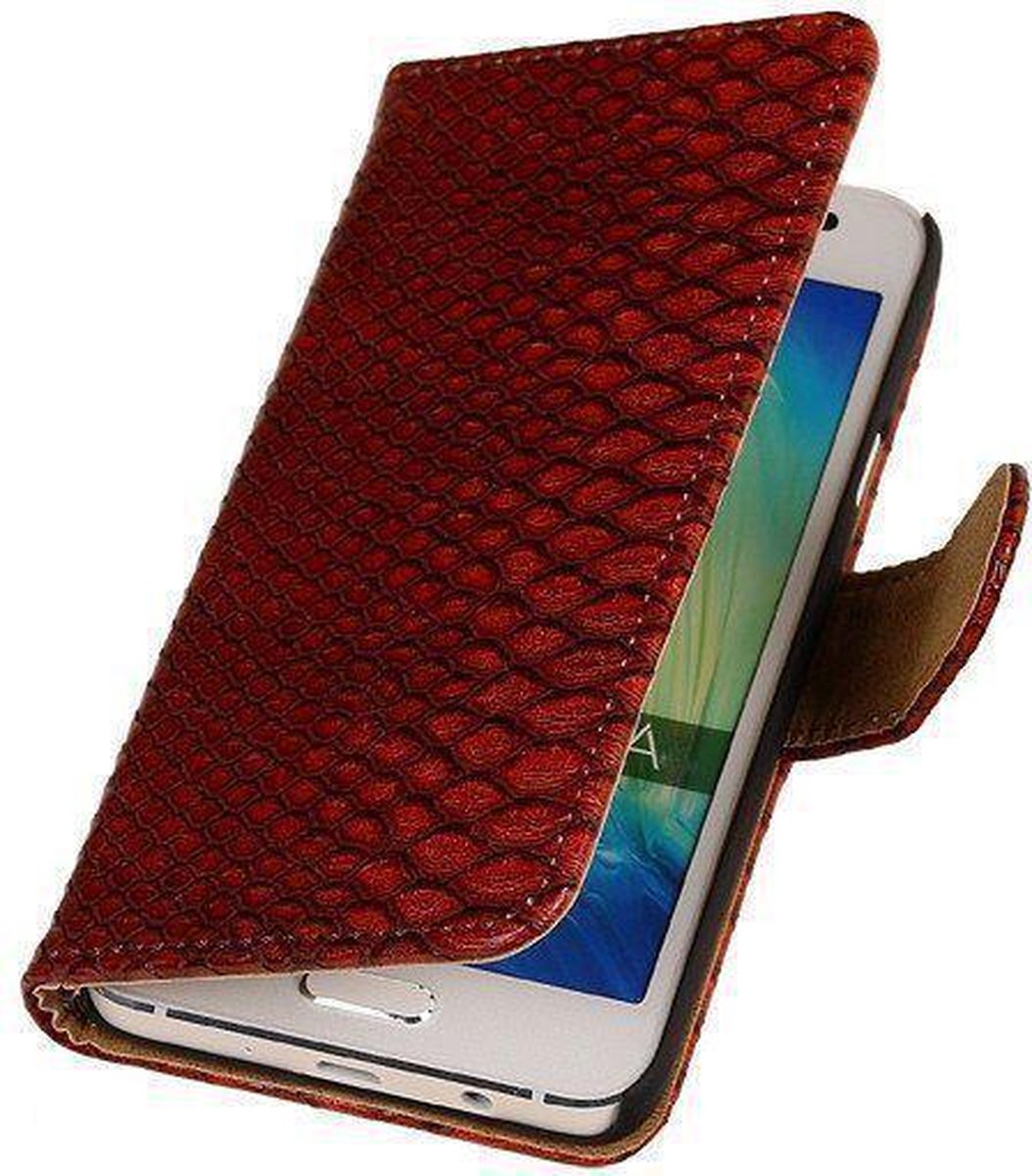 Rood Slang Samsung Galaxy Grand Prime Book/Wallet Case/Cover