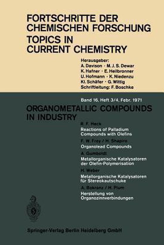 Organmetallic Compounds in Industry - cover