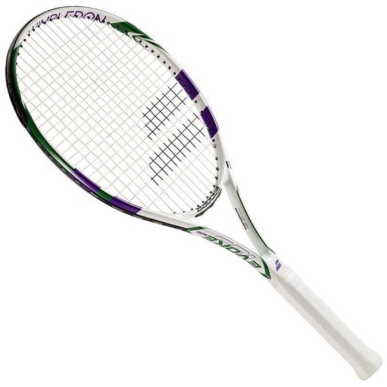 Babolat Tennisracket Evoke 105 Wimbledon Wit/paars Gripmaat L1 | bol.com