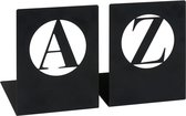 Moses Libri_x Boekensteun A-z Modern Zwart