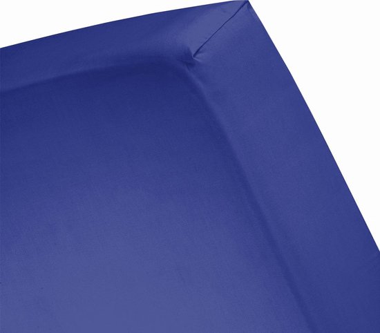 Damai - Hoeslaken (tot 15 cm) - Katoen - 70 x 150 cm - Ultramarine