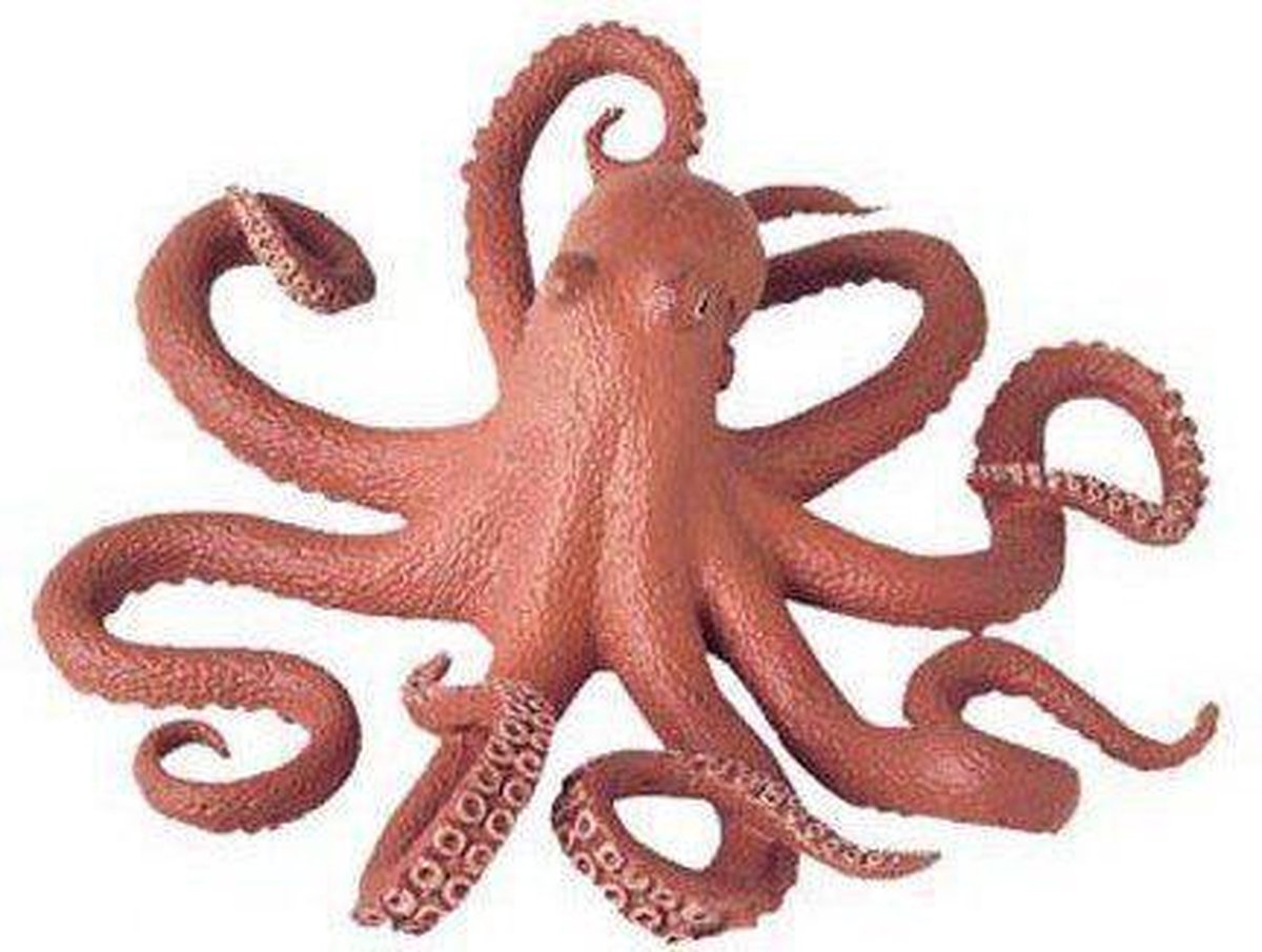 Rubberen octopus 18 cm