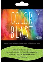 Color Blast - Kleurpoeder colorrun - Glitter Groen - zakje 70gram
