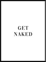 Get Naked poster | moderne wanddecoratie in urban stijl - A3