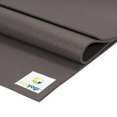 Yogamat Studio PVC extra lang Lava Antraciet - Ecoyogi – 200 x 61 cm – dikte 4,5 mm – Ökotex certificaat