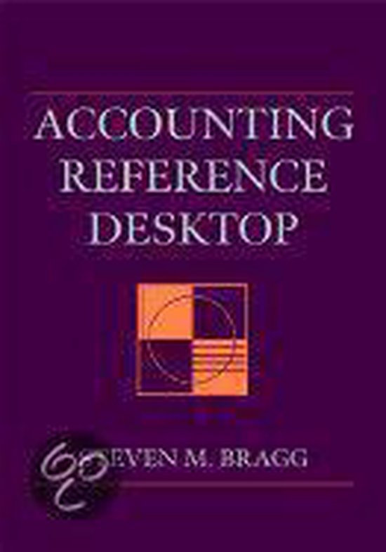 Accounting Reference Desktop, Steven M. Bragg 9780471391838 Boeken
