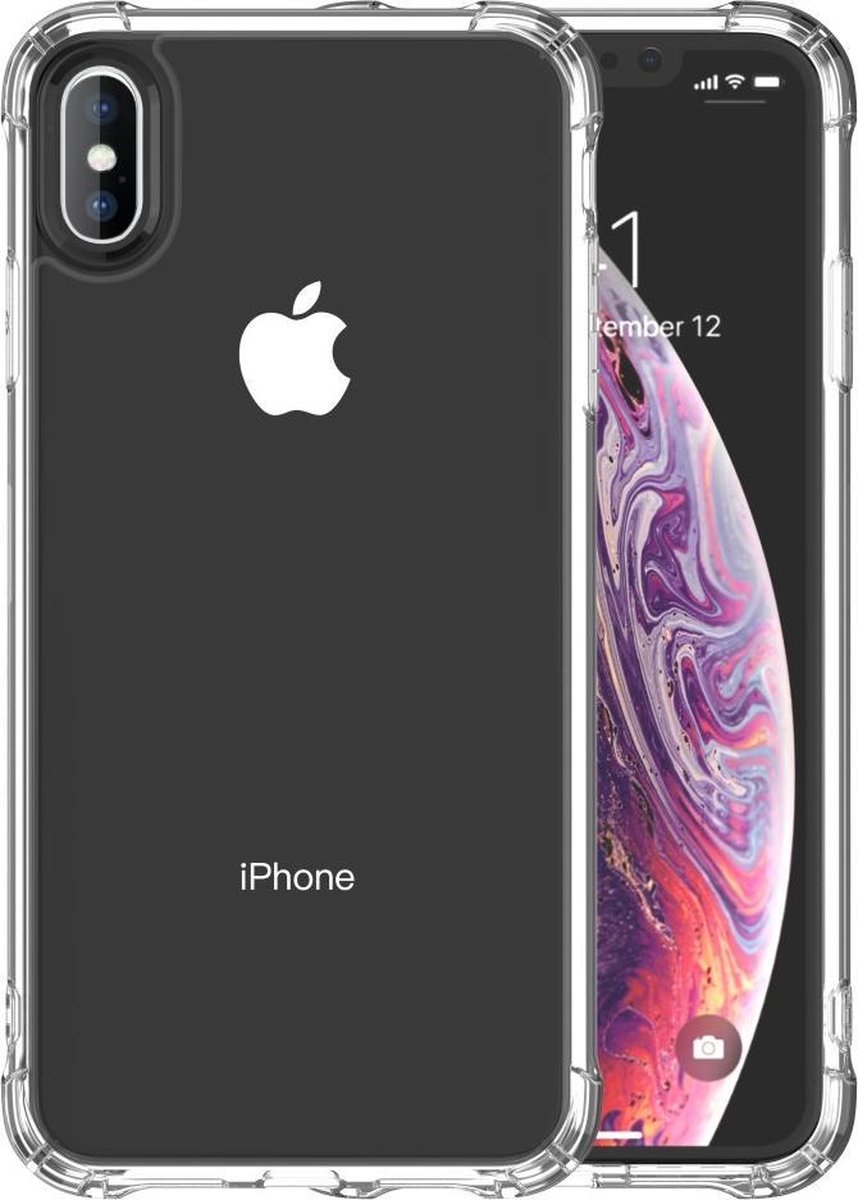 Apple iPhone Xs Max TPU Hoesje Anti-shock Transparant