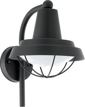 EGLO Vintage Colindres 1 - Buitenverlichting - Wandlamp - 1 Lichts - Zwart