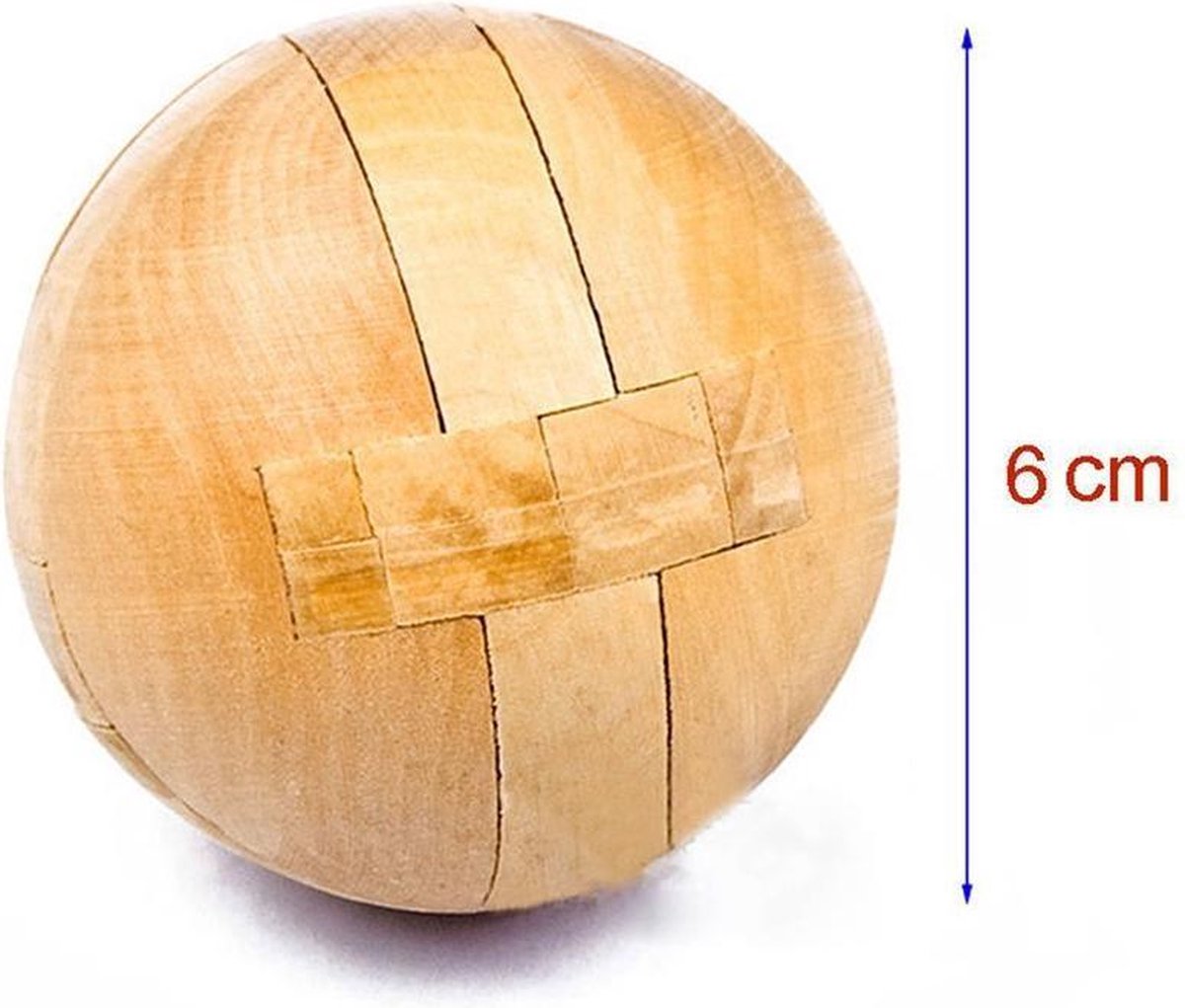 avond Publicatie mogelijkheid 3D houten puzzel bal - breinbreker - vanaf 6 jaar | bol.com
