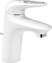 GROHE Eurostyle Wastafelkraan - Normale uitloop - Met trek-waste - Moon White