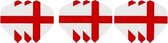 3 sets (9 stuks) Dragon darts Britse St. George Cross  dart flights – darts flights