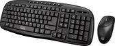 Adesso WKB-1330CB toetsenbord RF Draadloos QWERTY Amerikaans Engels Zwart