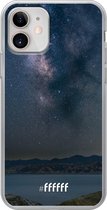 iPhone 12 Mini Hoesje Transparant TPU Case - Landscape Milky Way #ffffff