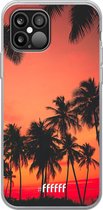 iPhone 12 Pro Max Hoesje Transparant TPU Case - Coconut Nightfall #ffffff