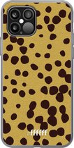 6F hoesje - geschikt voor iPhone 12 - Transparant TPU Case - Cheetah Print #ffffff