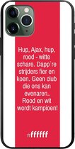 iPhone 11 Pro Hoesje TPU Case - AFC Ajax Clublied #ffffff